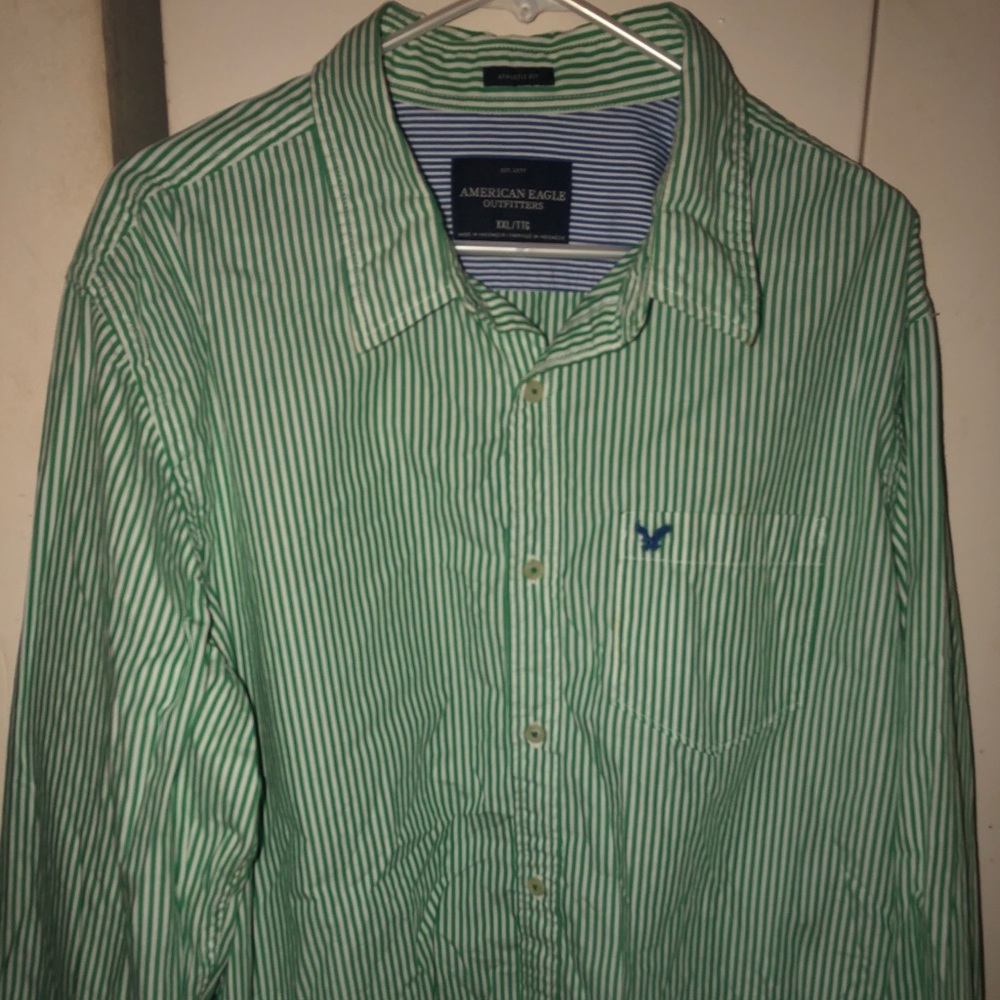 American Eagle Striped Button Down